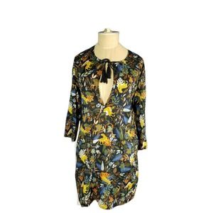 J CREW 100% Cotton Jungle Print Tunic Dress Size Small